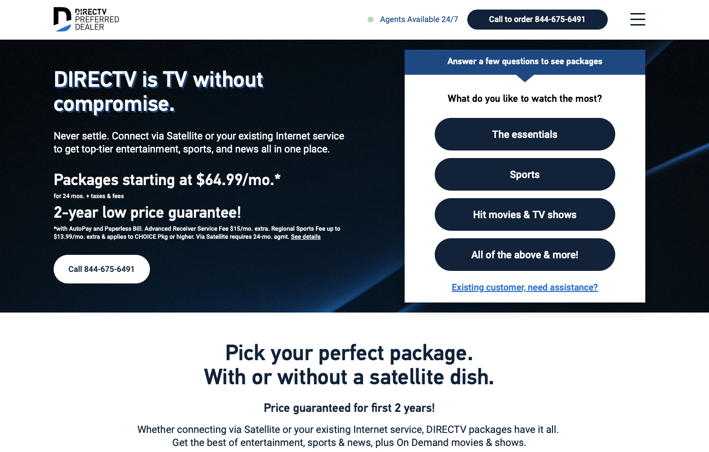 DIRECTV via Internet Profile